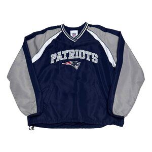NEW ENGLAND PATRIOTS NFL Lightweight Football Boston Bomber Windbreaker Jacket L